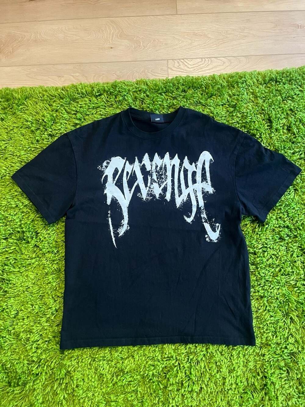 Revenge St. Michael Graphic T-Shirt in Black